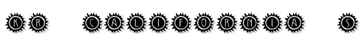 KR California Sun font